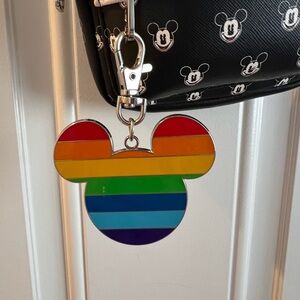 Disney Mickey Mouse Rainbow Keychain Backpack tag Pride